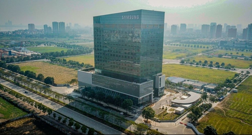Samsung Electronics' largest Southeast Asia research and development center was inaugurated n Hanoi on December 23, 2022. Photo courtesy of Cafebiz.