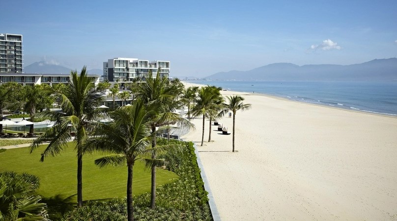 Sea view in front of Hyatt Regency Danang Resort & Spa. Photo courtesy of the resort.