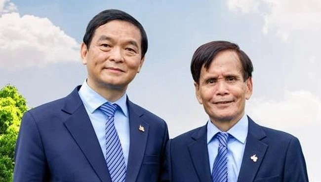 Le Viet Hai (left) and Nguyen Cong Phu. Photo courtesy of Hoa Binh Construction Group.