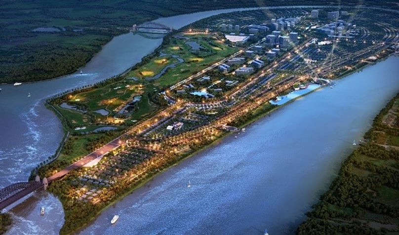 An artist’s impression of the Nam Long Dai Phuoc urban area in Nhon Trach district, Dong Nai province, southern Vietnam. Photo courtesy of Nam Long.