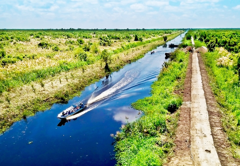 U Minh Thuong National Park in Kien Giang province has been recognized as the eighth Ramsar site in Vietnam and the 2228th in the world. Photo courtesy of Zing newspaper.