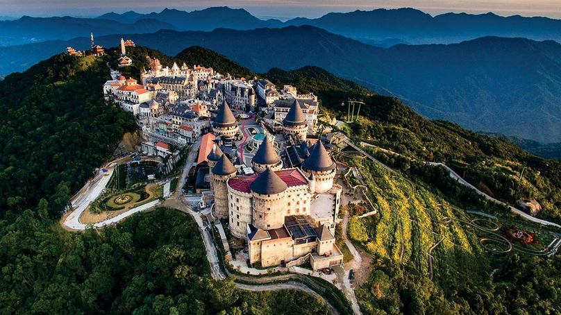 Ba Na Hills on top of Ba Na Mountain is a top tourist attraction of Danang city, central Vietnam. Photo courtesy of Sun Group.