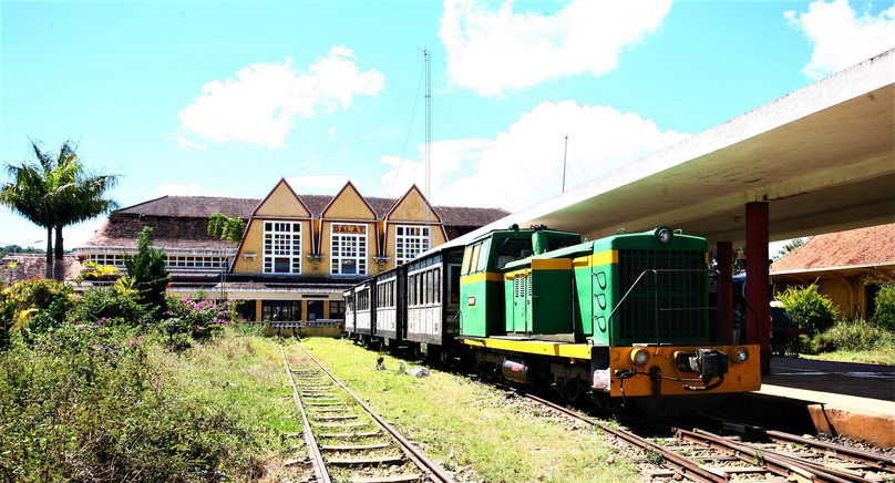 A tourist train at Dalat Station in Lam Dong province, Vietnam's Central Highlands. Photo courtesy of Vietnam Architecture magazine.