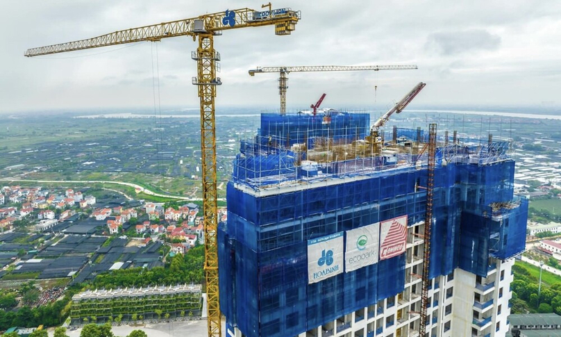 A high-rise building project built by Hoa Binh Construction Group. Photo courtesy of the company.