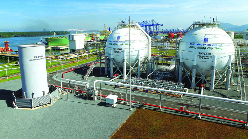 LPG tanks at the Thi Vai terminal in Ba Ria-Vung Tau province, southern Vietnam. Photo courtesy of PV Gas.