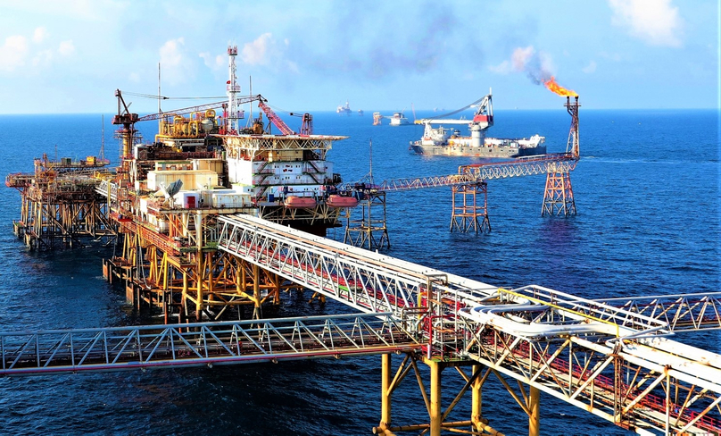 An oil rig at Bach Ho field, about 145km off the coast of Vung Tau province, southern Vietnam. Photo courtesy of PVN.