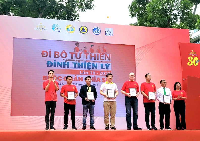 The Dinh Thien Ly Charity Walk took place in Ho Chi Minh City on January 7, 2023. Photo courtesy of the firm.