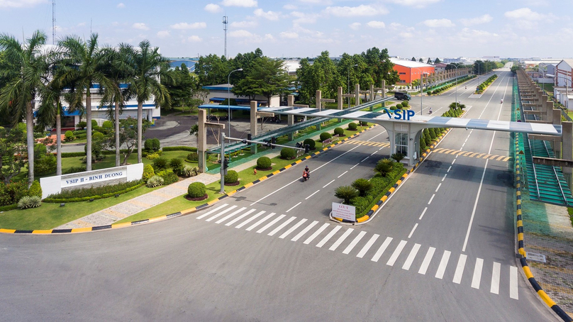 The entrance of VSIP II Industrial Park in Binh Duong province, southern Vietnam. Photo courtesy of VSIP.