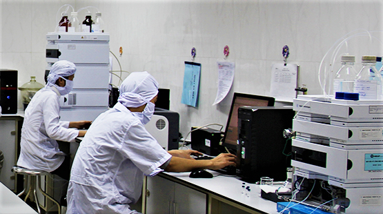  Technicians work at a Merap research lab. Photo courtesy of Merap.