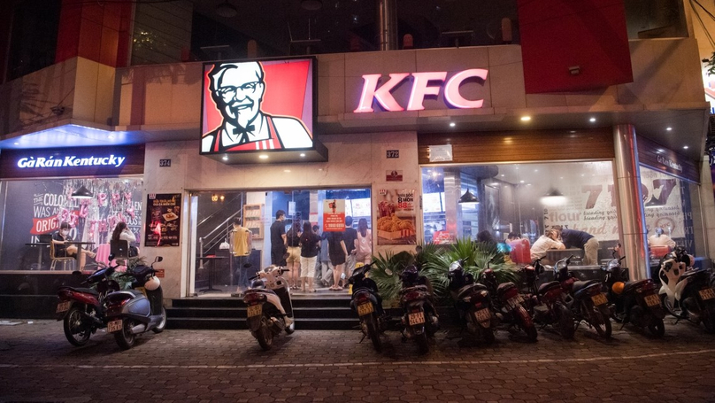A KFC store in Hanoi. Photo courtesy of Voice of Vietnam newspaper. 