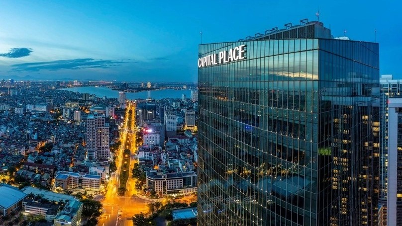 Capital Place building in Ba Dinh district, Hanoi. Photo courtesy of CapitaLand Development.