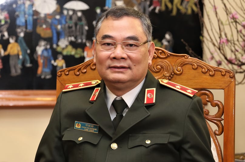 Lieutenant General To An Xo, spokesperson of the Ministry of Public Security. Photo courtesy of Tien Phong newspaper.