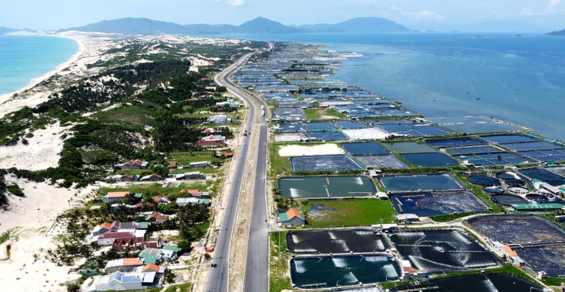 An aerial view of Van Phong Economic Zone in Khanh Hoa province, south-central Vietnam. Photo by The Investor/Dong Ha.