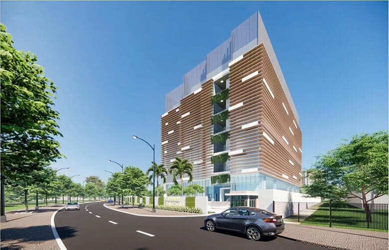 An artist’s impression of Gaw Capital’s data center project in Saigon Hi-Tech Park, HCMC. Photo courtesy of the firm. 