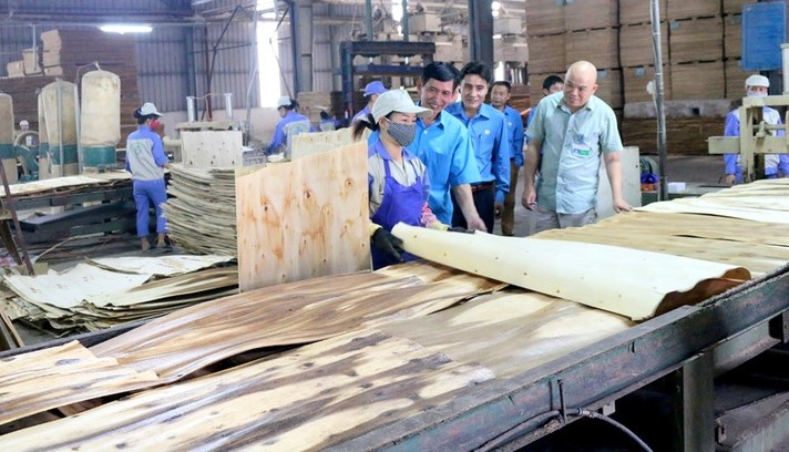 Production of wooden items at a factory in Ha Giang province, northern Vietnam. Photo courtesy of Ha Giang newspaper.