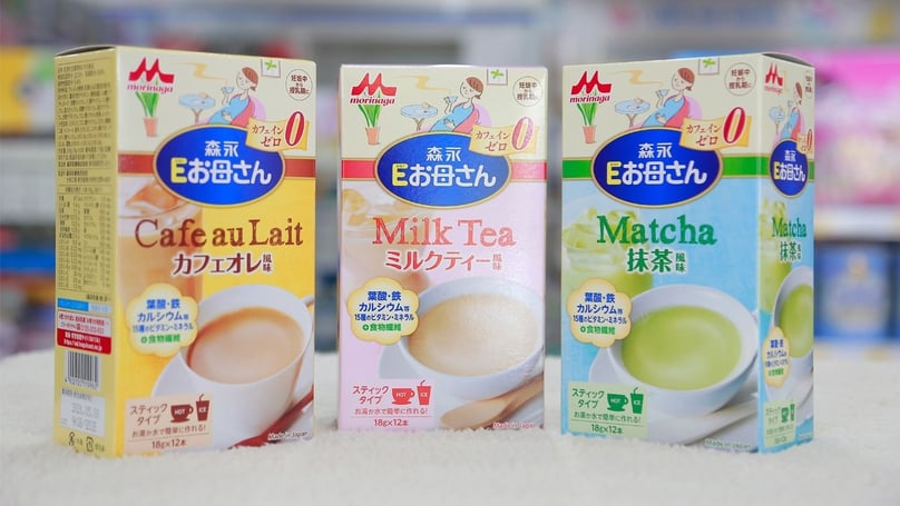 Morinaga milk for expected mothers on sales at a store in Vietnam. Photo courtesy of Kids Plaza.