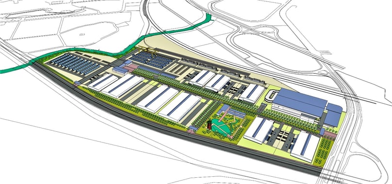An artist’s impression of Vietnam SuperPort in Vinh Phuc province near Hanoi. Photo courtesy of T&T Group. 