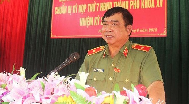 Major General Do Huu Ca, former director of Hai Phong city's Police. Photo courtesy of Youth newspaper.