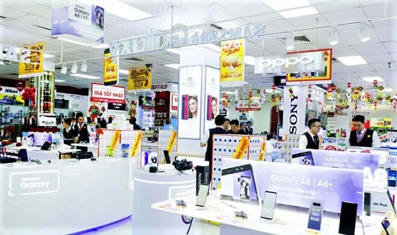 A Nguyen Kim outlet in Ho Chi Minh City. Nguyen Kim is an electronics and home appliance chain of Central Retail Vietnam. Photo courtesy of Nguyen Kim.