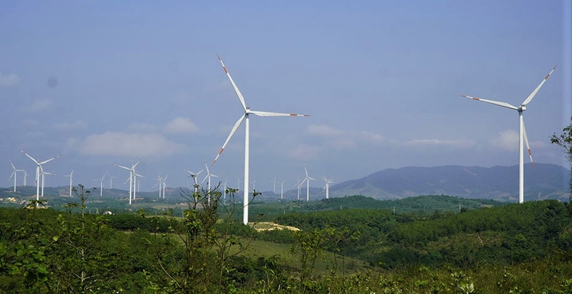 A wind farm in Quang Tri province, central Vietnam. Photo courtesy of Youth newspaper.
