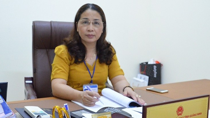 Vu Lien Oanh, former director of Quang Ninh province's Department of Education and Training. Photo courtesy of Zing magazine.