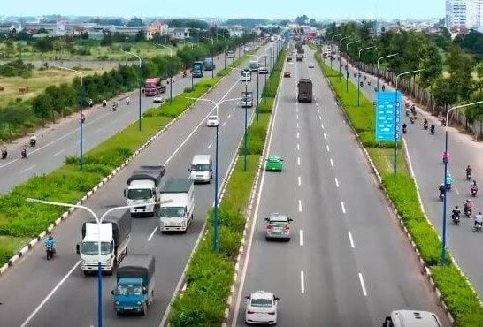 The 16.7-kilometer Tan Van-Binh Chuan section of HCMC's Ring Road 3. Photo courtesy of Transport newspaper.