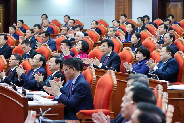 The Vietnamese Party Central Committee’s meeting in Hanoi on March 1, 2023. Photo courtesy the government portal.