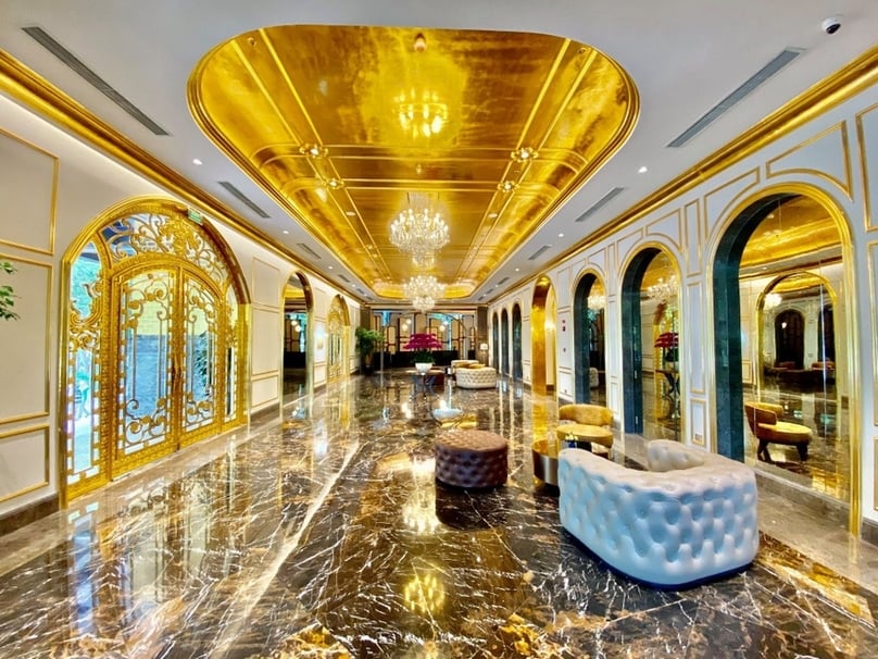 Inside the gold-plated hotel hotel. Photo courtesy of Zing magazine.