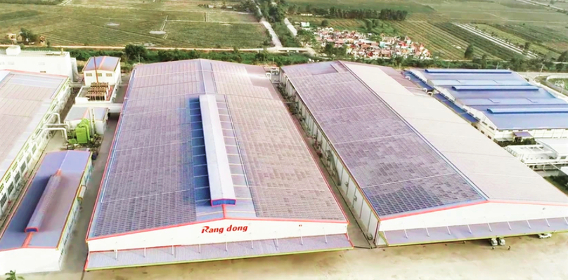 A rooftop solar system installed by Indefol Solar at a factory of Rang Dong Plastics JSC in Long An province near Ho Chi Minh City, southern Vietnam. Photo courtesy of Indefol Solar.