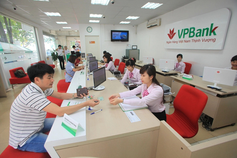 A VPBank transaction point. Photo courtesy of CafeF.