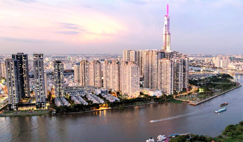 High buildings by the Saigon River in Ho Chi Minh City, Vietnam’s southern economic hub. Photo courtesy of Vingroup.
