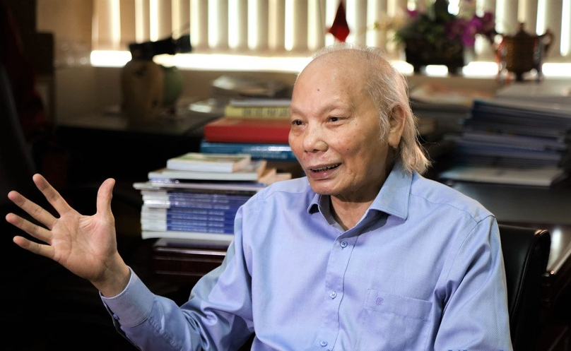 Prof. Nguyen Mai, chairman of VAFIE. Photo by The Investor/Trong Hieu.
