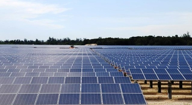 Cam Hoa solar farm in Ha Tinh province, central Vietnam. Photo by The Investor.