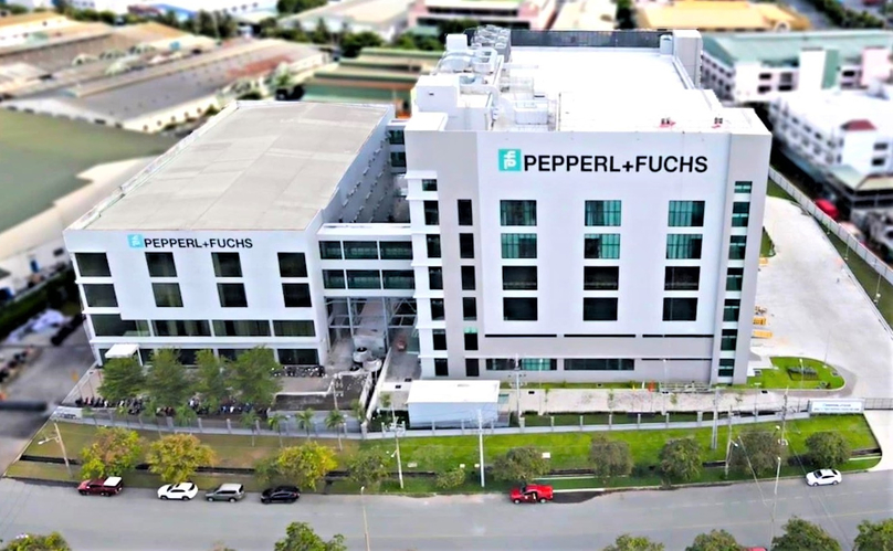 The new Vietnam plant (right) of Pepperl+Fuchs stands next to its first factory in Ho Chi Minh City, southern Vietnam. Photo courtesy of AHK Vietnam.