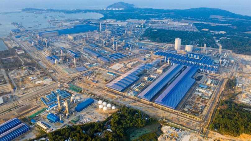 Hoa Phat Group's steel factory in Dung Quat Economic Zone, Quang Ngai province, central Vietnam. Photo courtesy of the group.