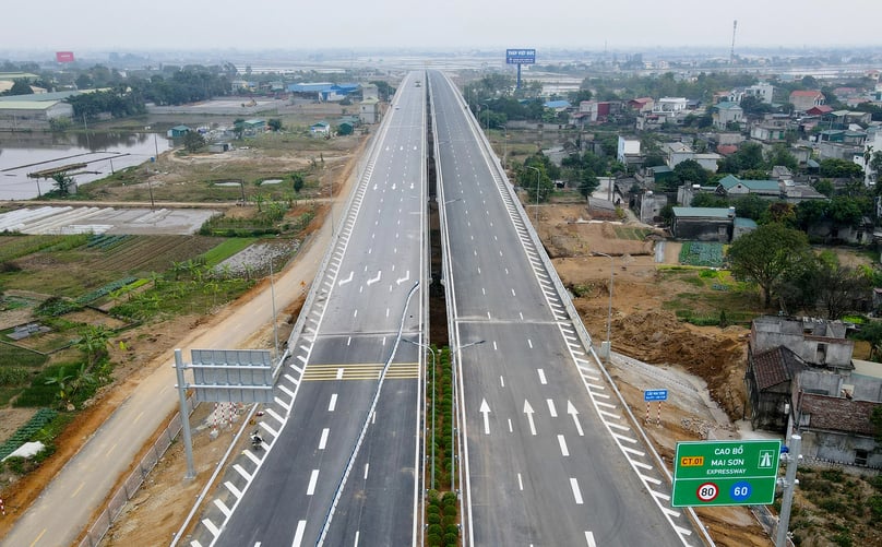 The Cao Bo-Mai Son Expressway project (Nam Dinh-Ninh Binh). Photo courtesy of Dan Tri newspaper.