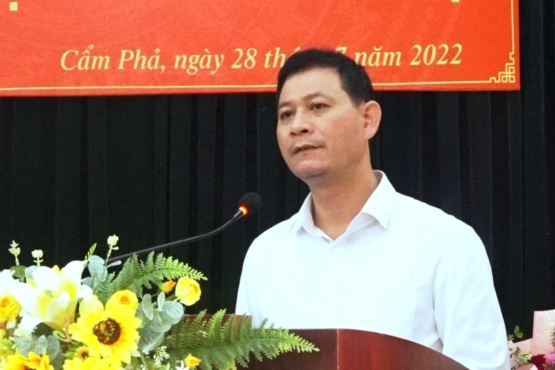 Nguyen Cong Tho, chairman of Cam Trung ward, Cam Pha town, Quang Ninh province, northern Vietnam. Photo courtesy of the Cam Pha town news portal.