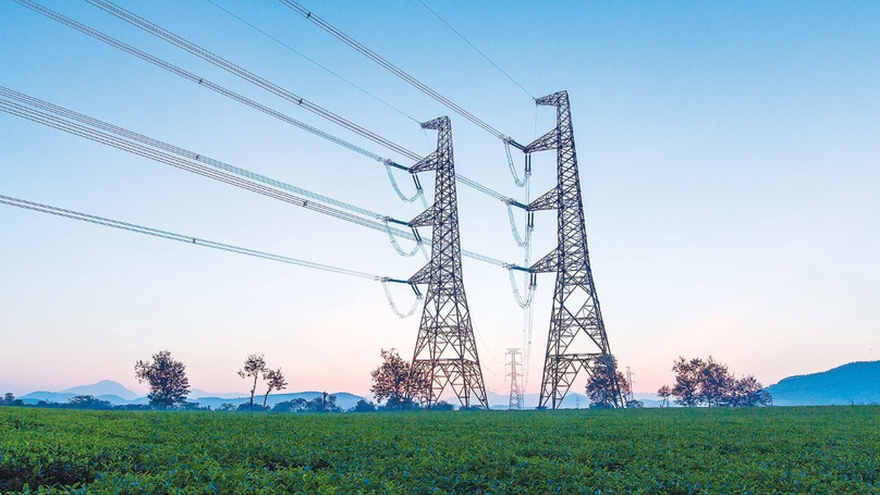 A section of the national 500kV transmission grid. Photo courtesy of EVN.