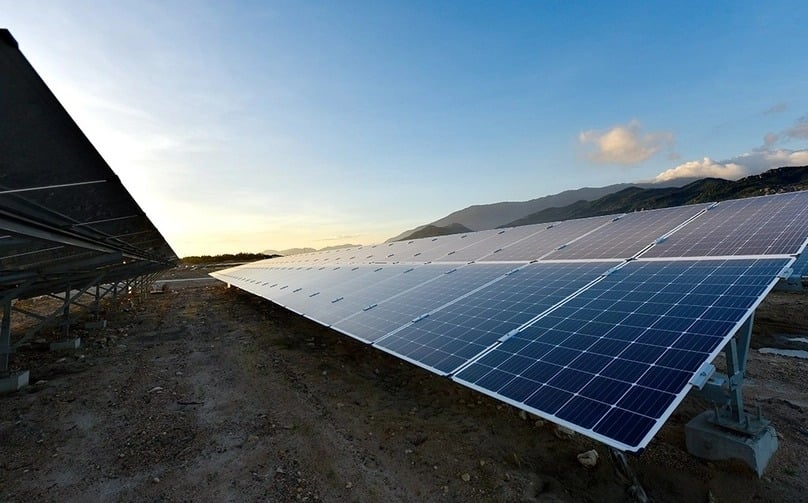 A solar power farm of Trungnam group in Ninh Thuan province, south-central Vietnam. Photo courtesy of the group.