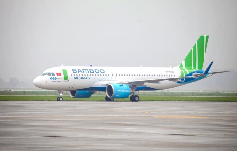 A Bamboo Airways plane. Photo courtesy of the carrier.