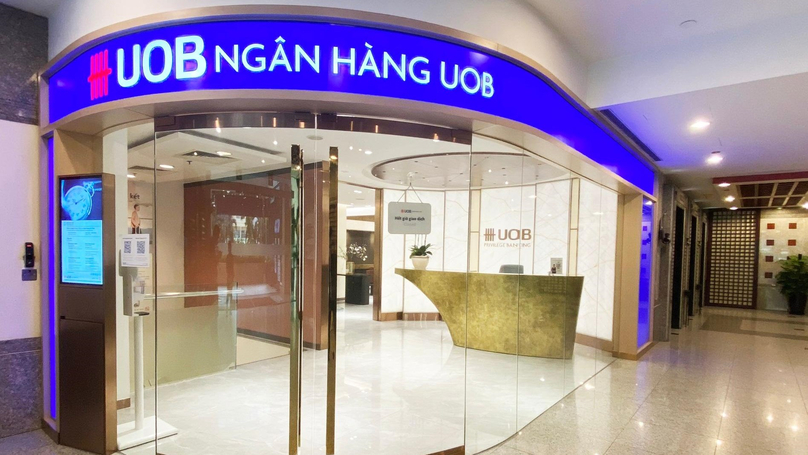 An office of UOB in Vietnam. Photo courtesy of Young People newspaper. 