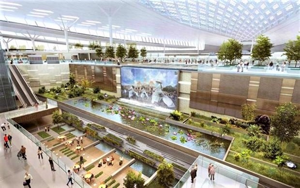 An artist’s impression of the Long Thanh International Airport passenger terminal. Photo courtesy of ACV.