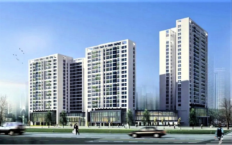 An artist’s impression of the social housing project UDIC Eco Tower in Thanh Tri district of Hanoi. Photo courtesy of the investor.