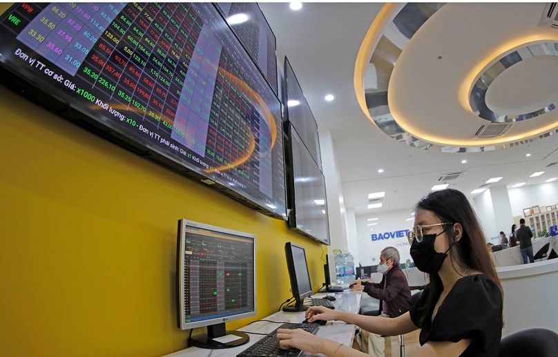 A Bao Viet Securities Company office. Photo courtesy of Vietnam News Agency.