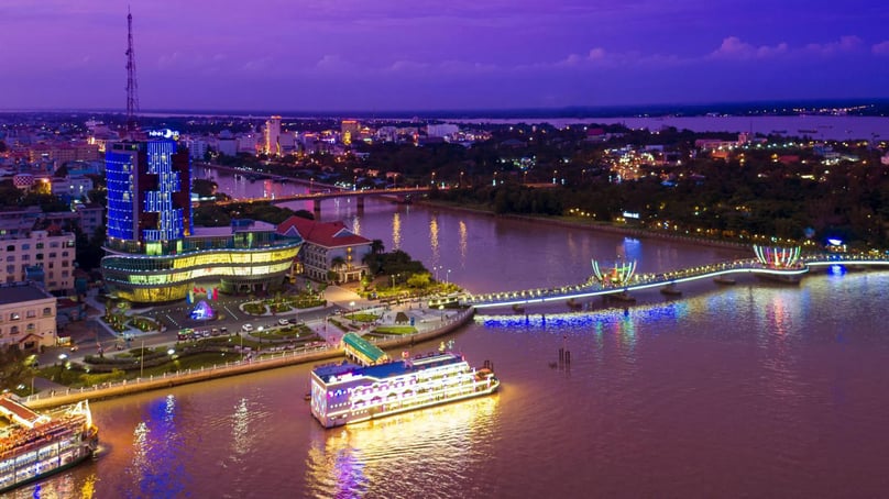 A corner of Can Tho city in Vietnam's Mekong Delta. Photo courtesy of Vingroup.
