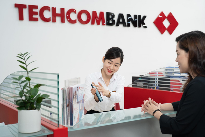 A transaction office of Techcombank. Photo courtesy of the bank.