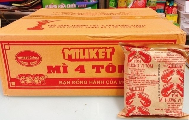 Instant noodle products of Colusa-Miliket Foodstuff JSC. Photo courtesy of the company.