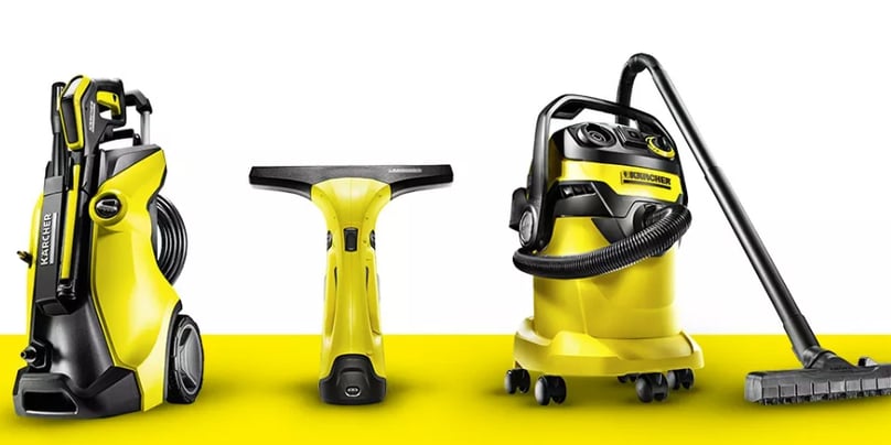 Some of Karcher cleaning machines. Photo courtesy of the company.