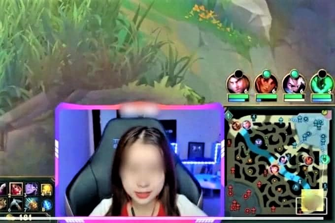 A streamer in Vietnam who has been fined by authorities for providing false information via social media platforms. Photo courtesy of Vietnam’s People’s Police newspaper.