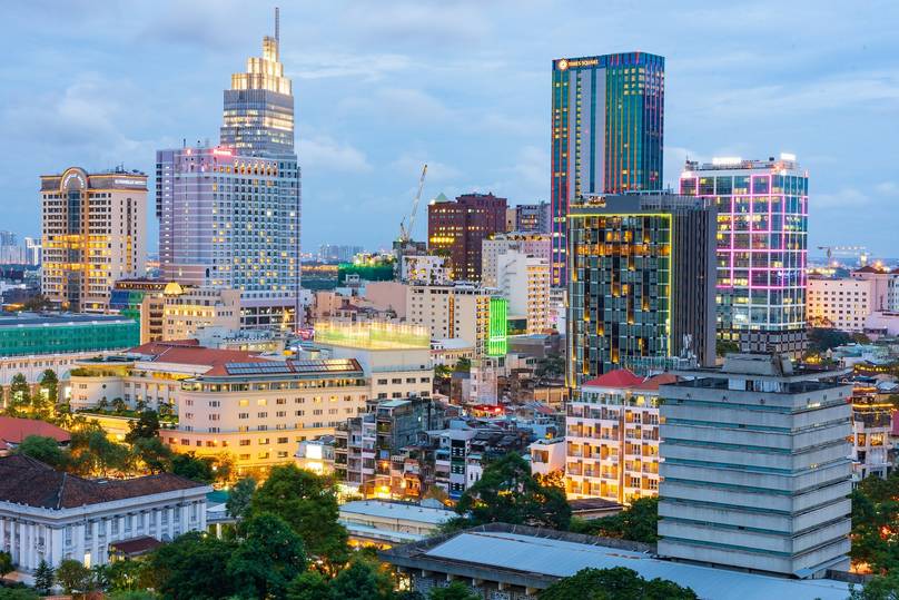 A corner of the central business district in Ho Chi Minh City, southern Vietnam. Photo courtesy of Cushman & Wakefield.
